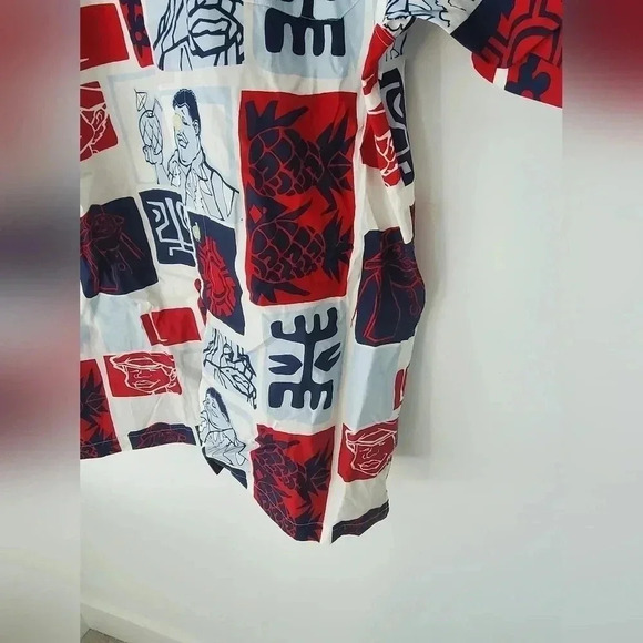 90's Platinum FUBU Fat Albert All Over Print Button Down Shirt - Picture 9 of 12